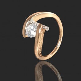 Кольцо позолоченное  XP 1688