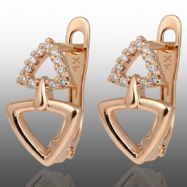Позолочені сережки Xuping 24654