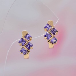 Удивительные серьги оптом ХР 10-2059-фиолетовый