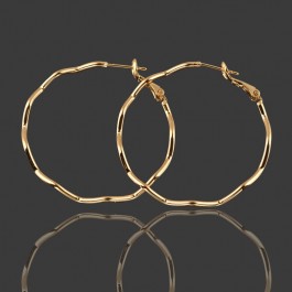 Позолоченные серьги - кольца XP 20306-50