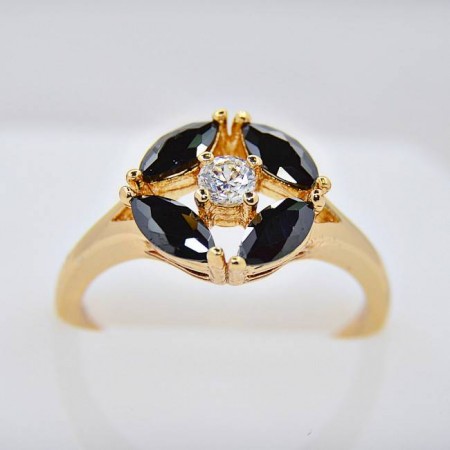 Невероятное кольцо 11722 - черный фото | Brulik