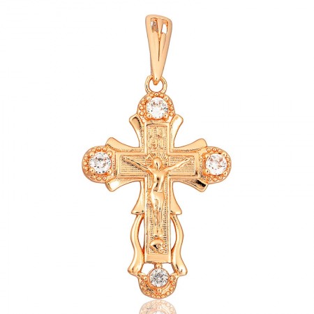 Позолочений хрестик Fallon 86201201 фото | Brulik