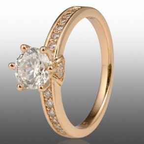 Позолочена каблучка  Xuping 10939 фото | Brulik