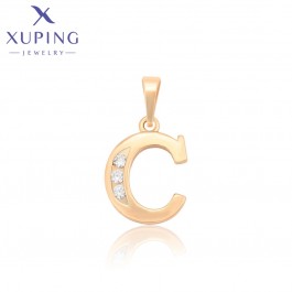 Позолочений кулон літера