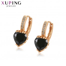 Позолоченные серьги Xuping 93825-чёрный