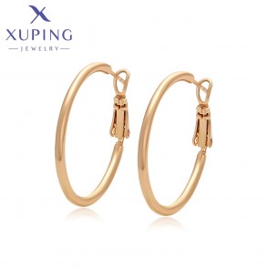 Позолочені сережки-кільця Xuping X000932945 фото | Brulik