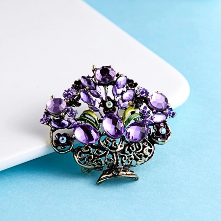 Брошь  8156-фиолетовый фото | Brulik