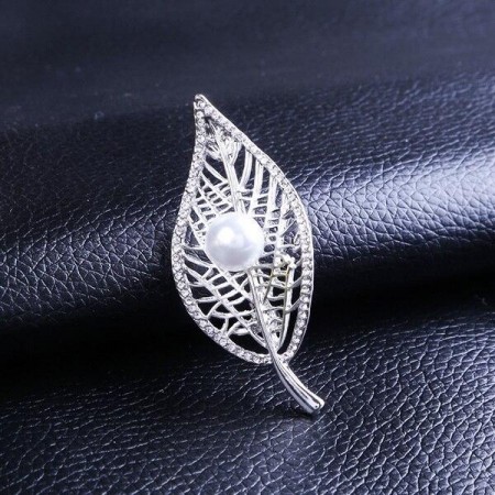 Брошь " Лист" 8765 фото | Brulik