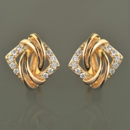 Позолоченные серьги XP 9067