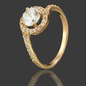 Позолоченное кольцо Xuping 1171 фото | Brulik