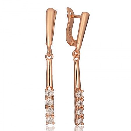 Позолочені сережки Fallon 82201203 фото | Brulik