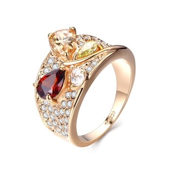 Позолоченное кольцо Italina 96117 фото | Brulik