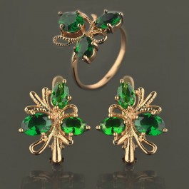 Позолоченный комплект Fallon 81200103 - зеленый