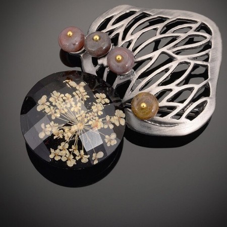 Стильная брошь-8445 фото | Brulik