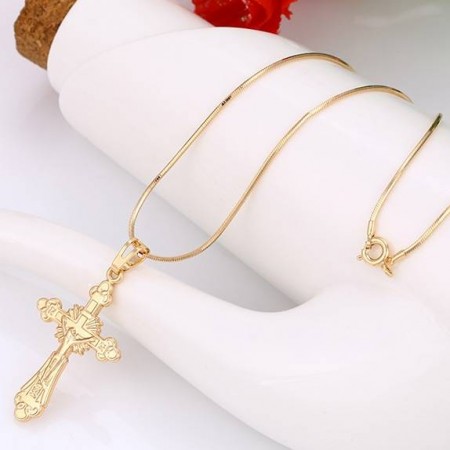 Позолоченный крестик Xuping 32289 фото | Brulik