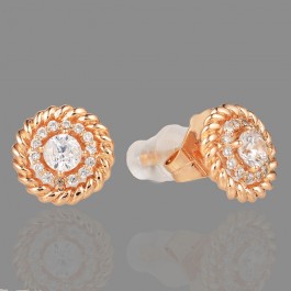 Позолоченные серьги  гвоздики Xuping 22519