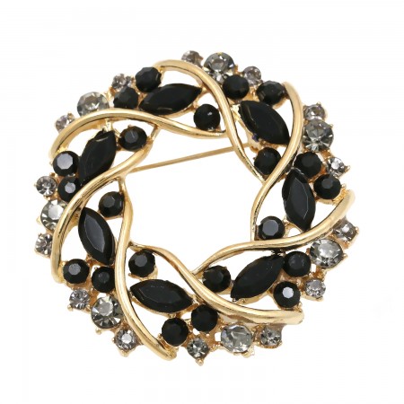Брошь  8251 -черный фото | Brulik