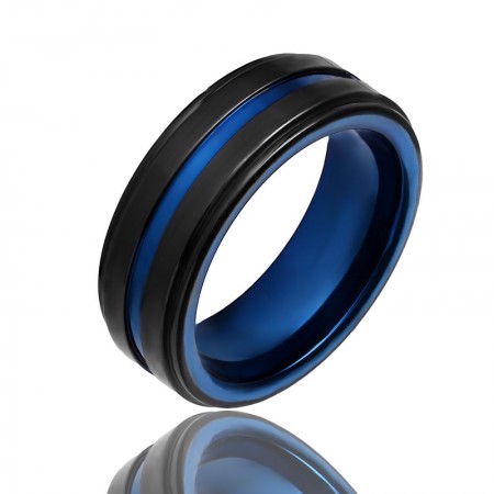 Черное стальное кольцо 121 фото | Brulik