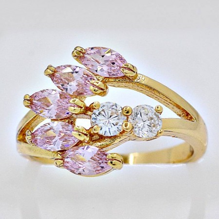 Шикарное кольцо Xuping 11410-розовый фото | Brulik