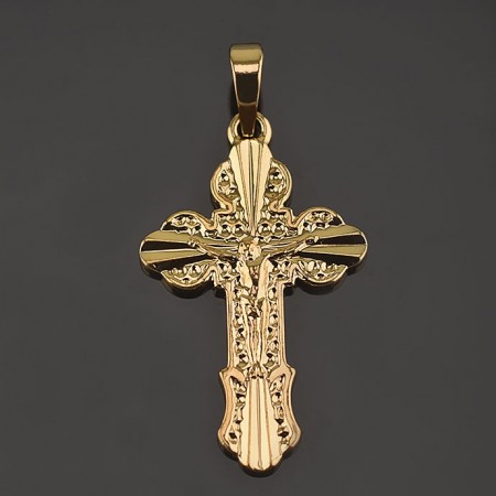 Позолоченный крестик XP 3128 фото | Brulik