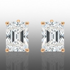 Позолочені сережки-гвоздики  Xuping 24767 фото | Brulik