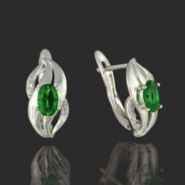 Позолоченные серьги XP 9544-зеленый