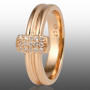 Позолочена каблучка  Xuping 10931 фото | Brulik