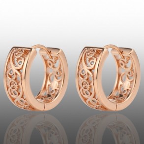 Позолочені сережки Xuping 24660 фото | Brulik