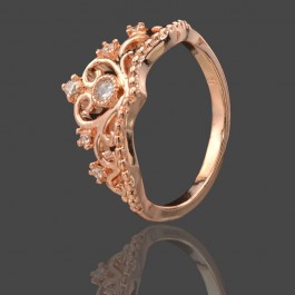 Позолоченное кольцо с фианитами Fallon 83200687