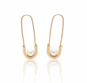 Позолочені сережки Xuping 24364 фото | Brulik