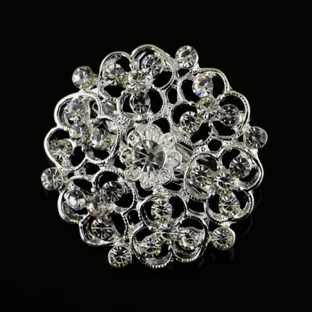 Нежная брошь с фианитами 15317 фото | Brulik