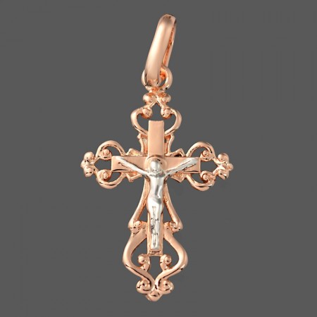 Позолоченный крест Fallon 96100308 фото | Brulik
