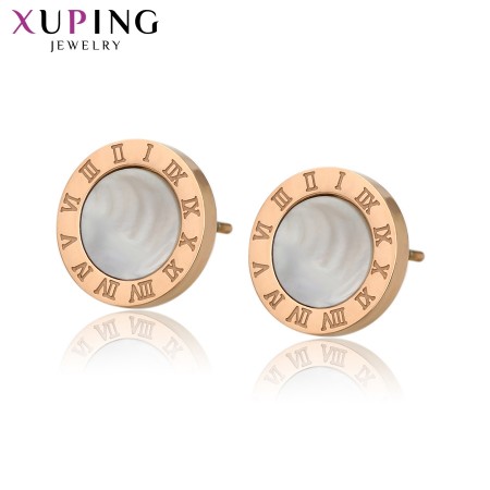 Стальные серьги-гвоздики Xuping 81038 фото | Brulik