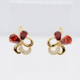 Изысканные серьги с английским замком Xuping 10-2284-красный