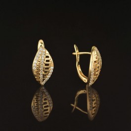 Позолочены серьги XP 9565