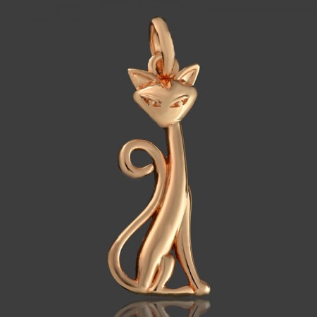 Позолоченный кулон Fallon " Кошка" 86100254 фото | Brulik