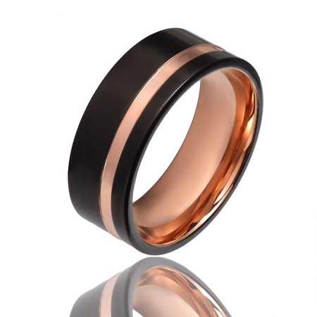 Черное стальное кольцо 115 фото | Brulik