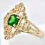 Аристократичное колечко 12620-изумрудный фото | Brulik
