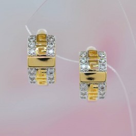 Восхитительные серьги с фианитами 10-9154 