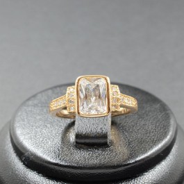 Позолоченное кольцо с  фианитами XP 1159