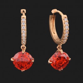 Позолоченые серьги XP 9583-красный