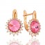 Позолочені сережки  Swarovski Xuping 21680 фото | Brulik