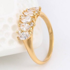 Неотразимое колечко с фианитами Xuping 13844 - белый