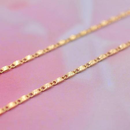 Позолоченная цепочка 18К 10-4177 фото | Brulik