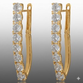 Позолочені сережки  Xuping 24734