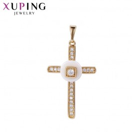 Позолоченый крестик XP 33401-белый