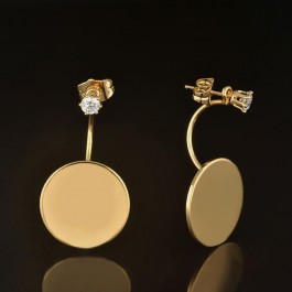 Позолочены серьги XP 9559