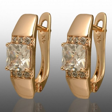 Позолочені сережки  Xuping 24791 фото | Brulik