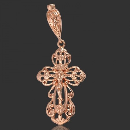 Позолоченный крест Fallon 86100325 фото | Brulik