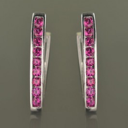 Позолоченные серьги  XP 2820-розовый